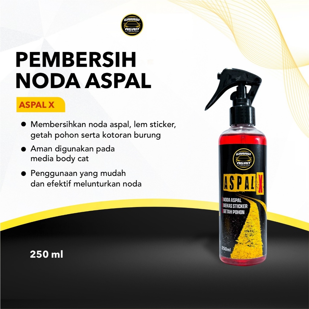ASPAL X PENGHILANG NODA ASPAL TAR REMOVER PEMBERSIH NODA TAR AND BUG REMOVER PERAWATAN BEKAS NODA