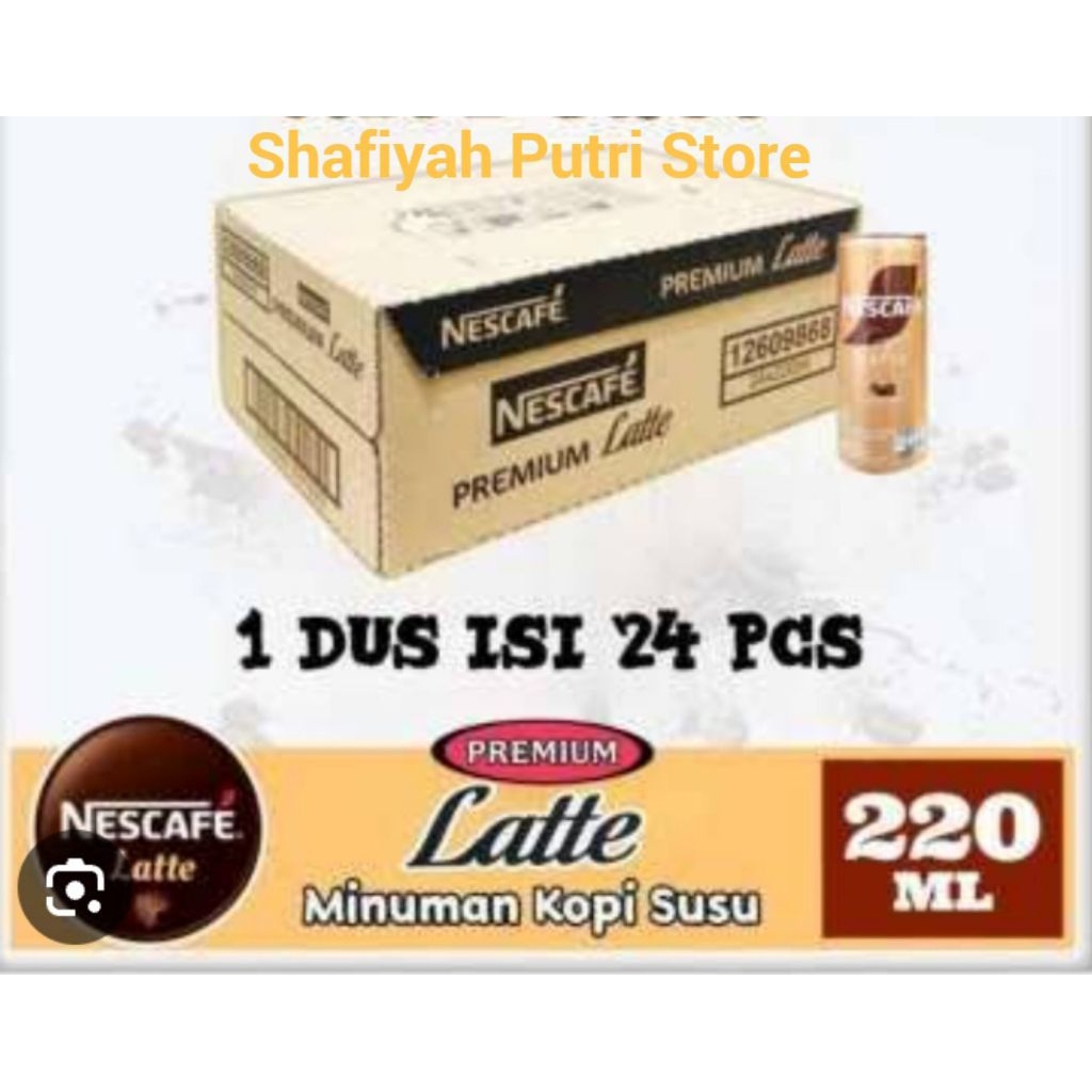 Nescafe Latte Kaleng 1 Dus isi 24 Pcs