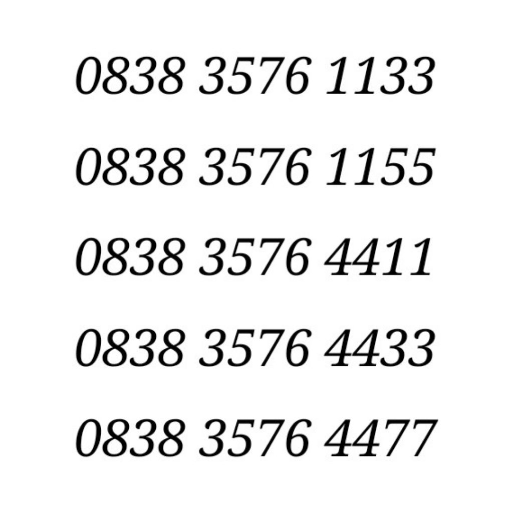 Nomor Cantik Axis Kartu Perdana Murah Termurah Nomer 4G 0831 dan 0838