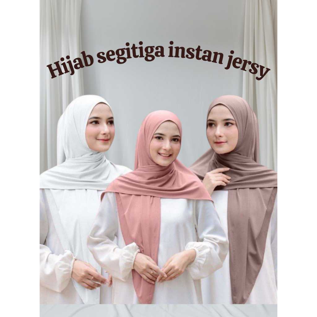 HIJAB SEGITIGA INSTAN JERSEY|| SEGITIGA INSTAN JERSEY||JILBAB SEGITIGA INSTAN JERSEY