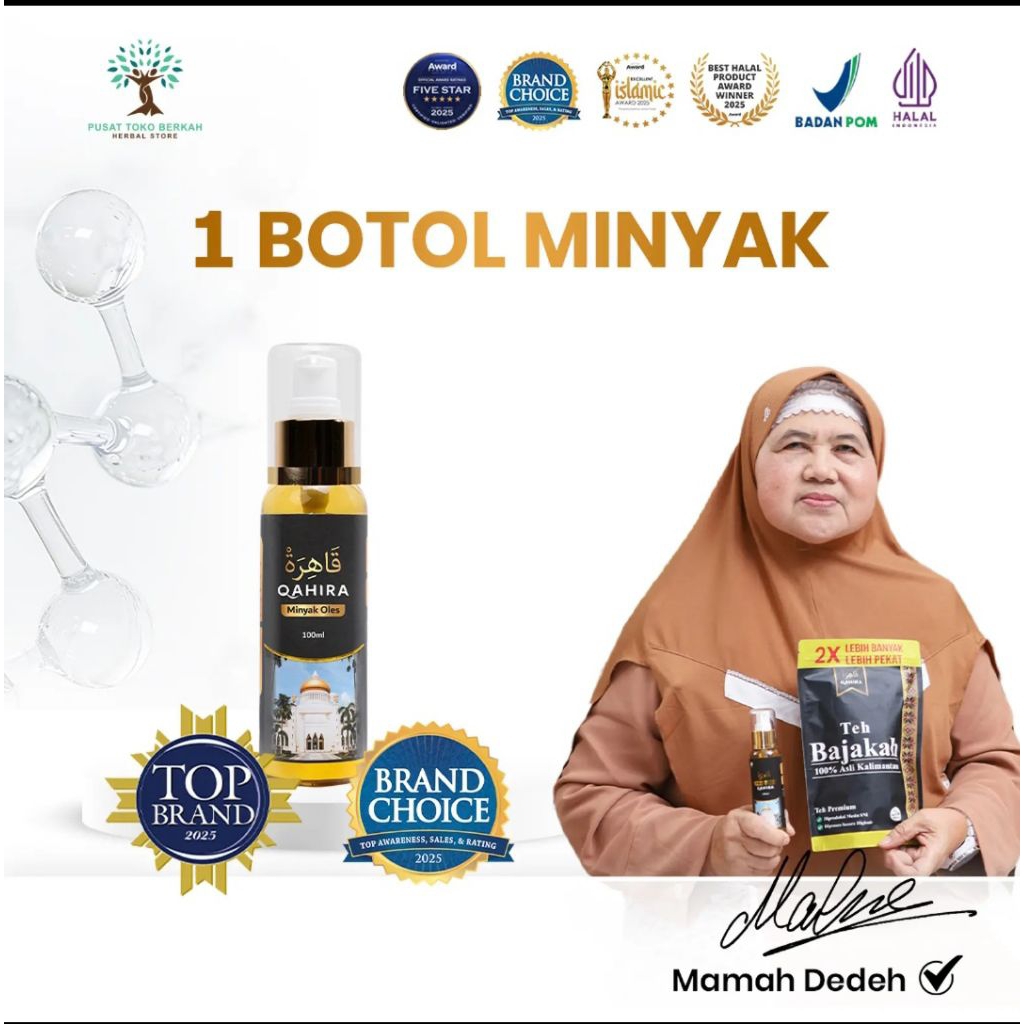 Minyak Qahira Habbatussauda Asli 100% Original Minyak Gosok Qahira Minyak Oles Penyembuh Penyakit Ha