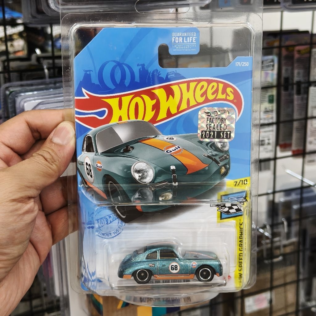 Hot Wheels Porsche 356 Outlaw Gulf Super Treasure Hunt Factory Sealed 2021 THS Original Free Protect