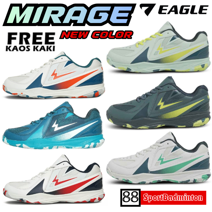 Eagle MIRAGE Badminton Shoes - Sepatu Badminton Original Eagle