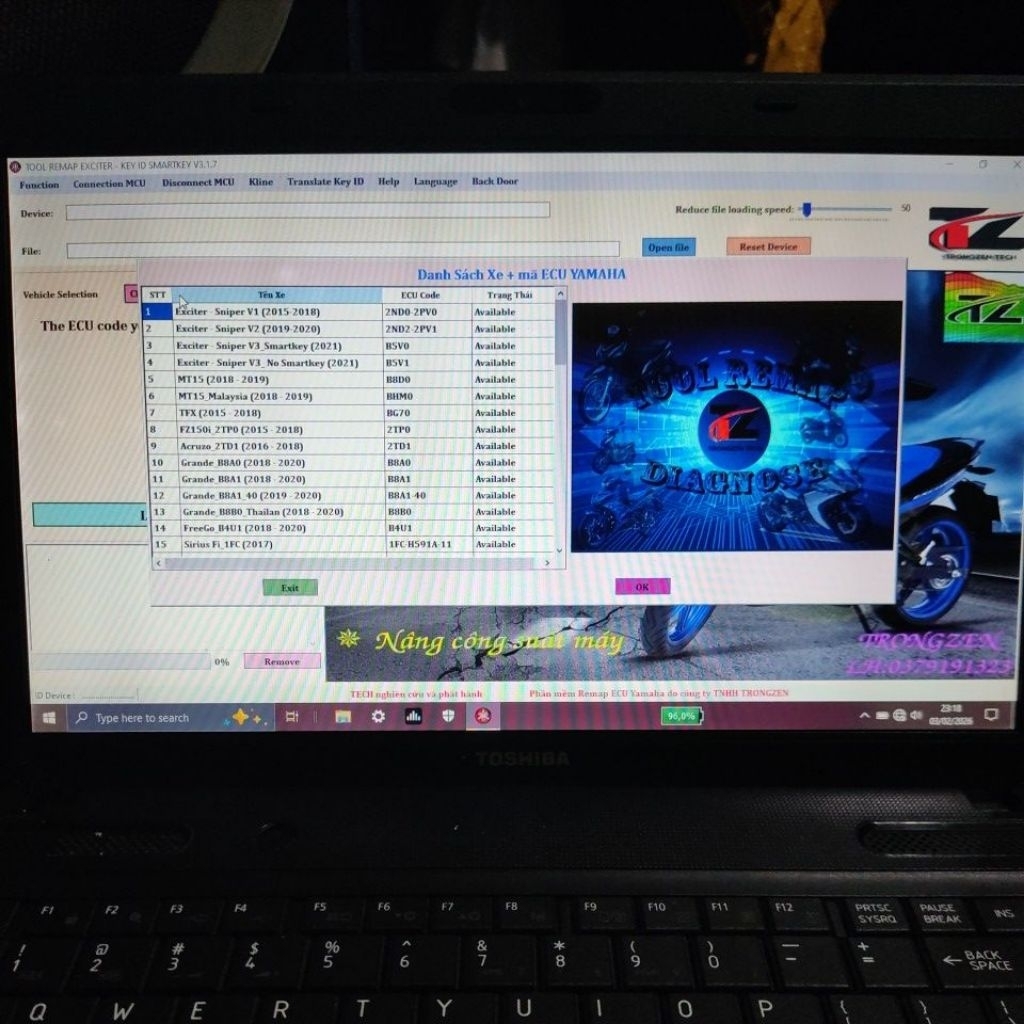 sofhware TZ remap yamaha