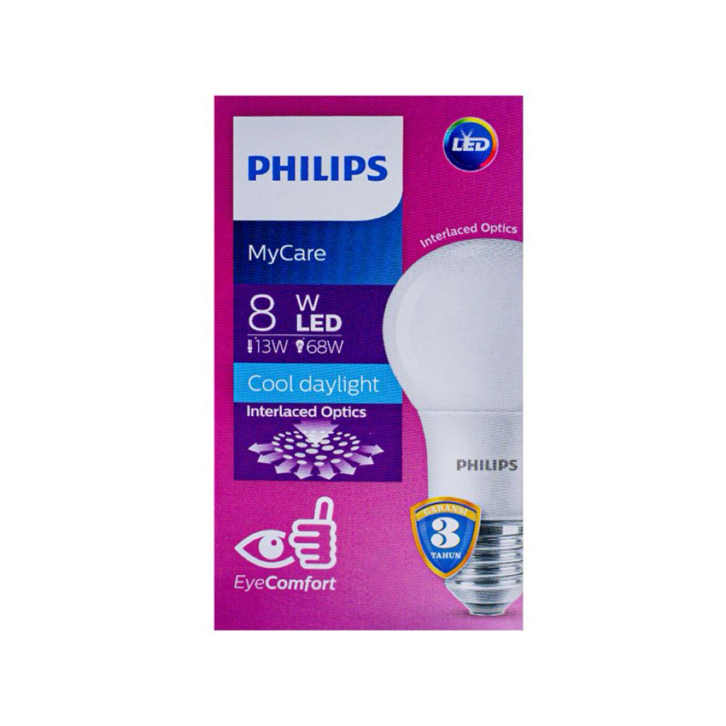 Lampu Philips 8 Watt Putih