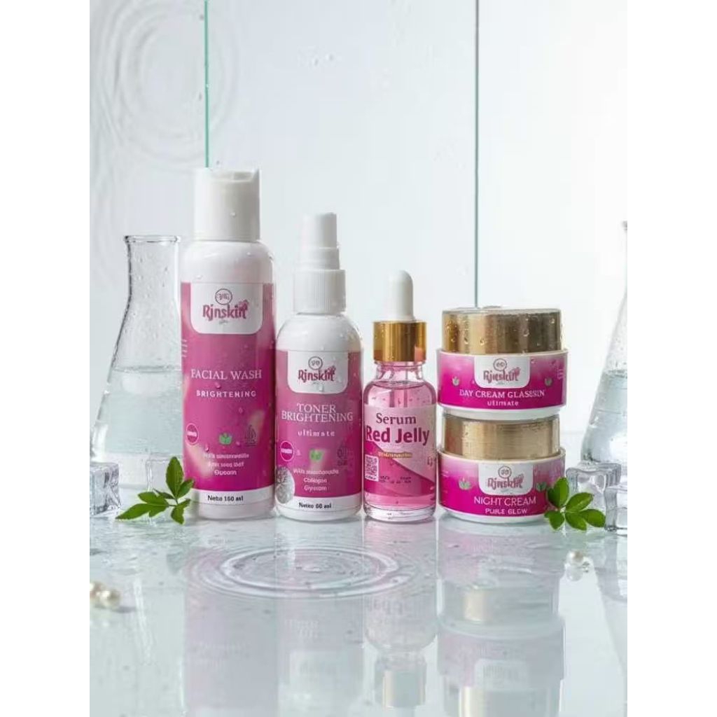 5 in 1 paket NR GLOW cepat putih glowing pelicin wajah
