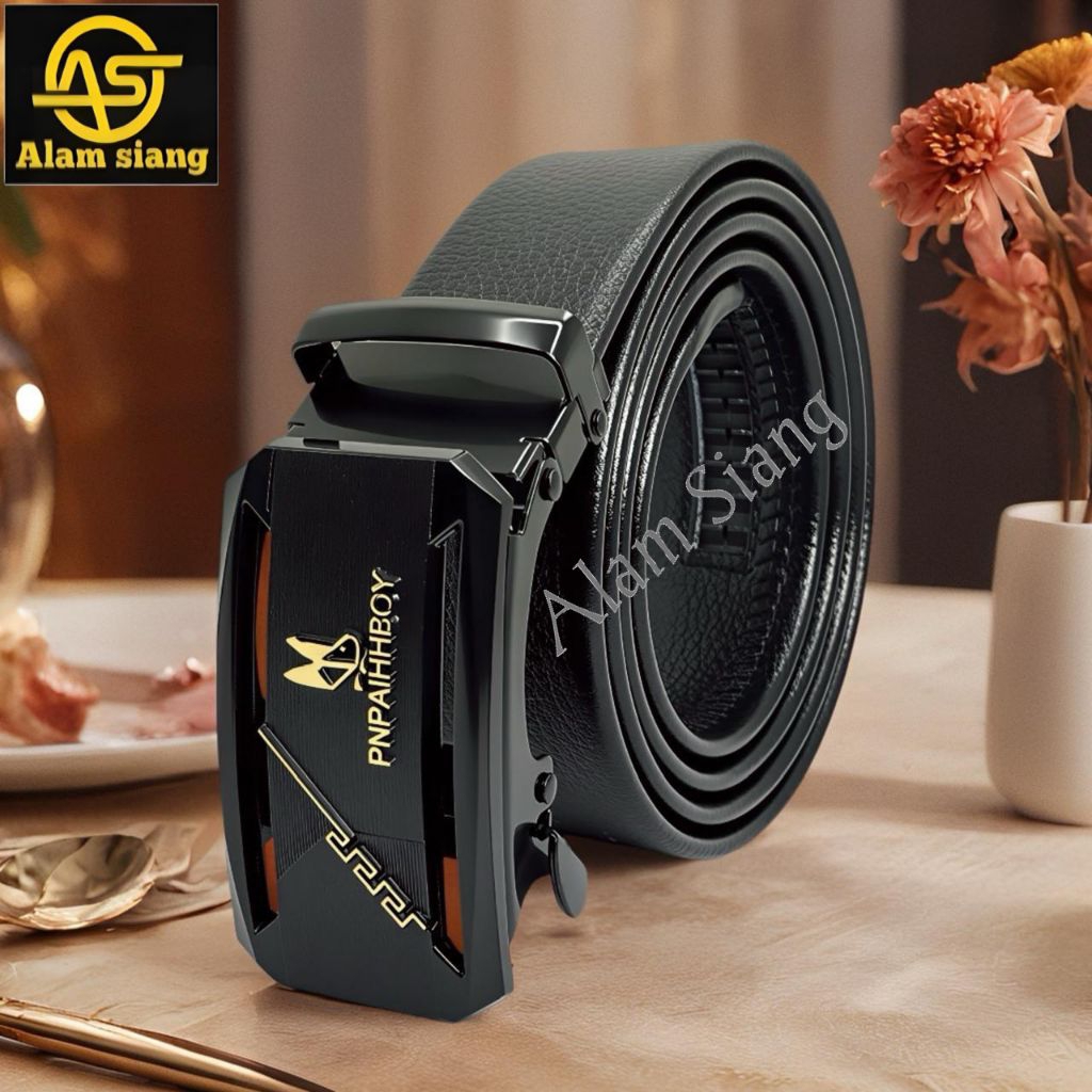 IKAT PINGGANG REL PRIA KULIT PU GESPER PRIA REL