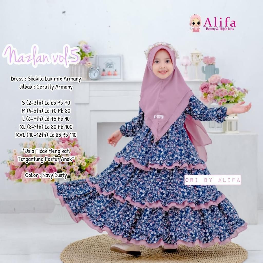 Nazlan Dress Kids By Alifa Kids