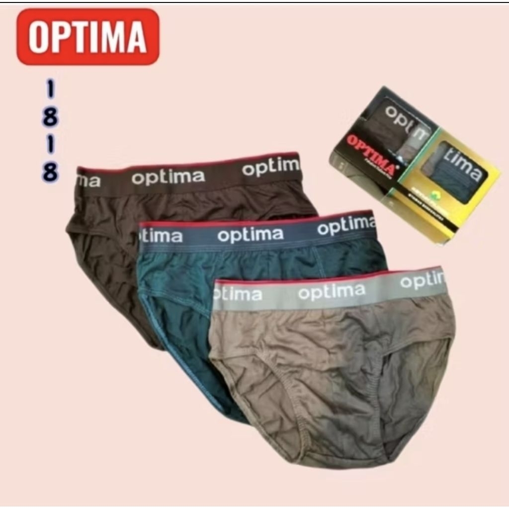 CD optima 1818 celana dalam pria 1 kotak isi 3 pcs M L XL XXL