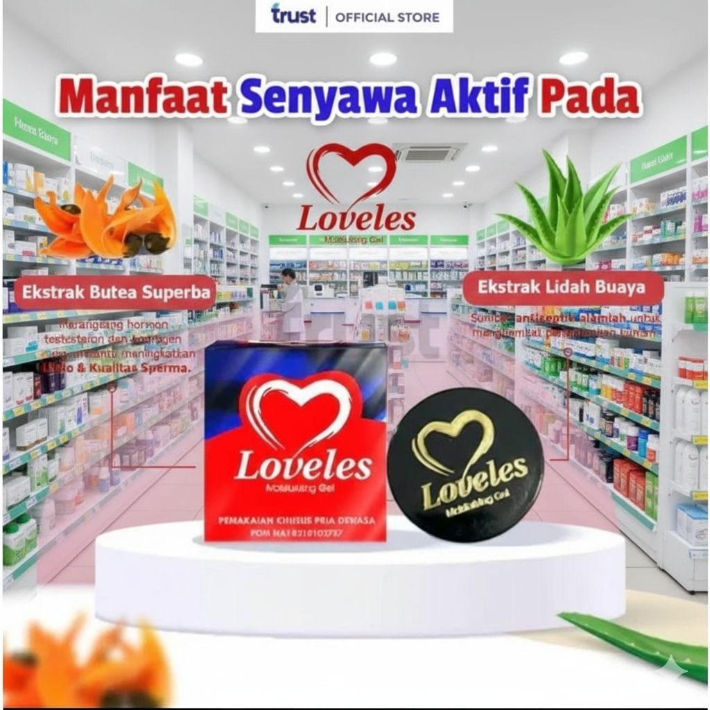 Loveless Moisturizing Gel Herbal alami original