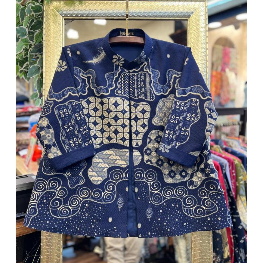 Lano Batik - Batik Premium - Blouse Batik Wanita - Outer Batik Wanita - Batik Dobby Premium - PRO