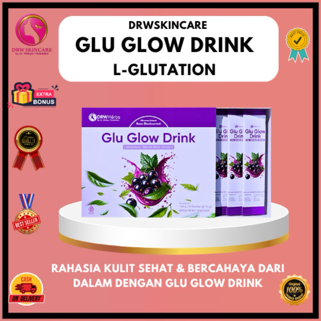 Drw Skincare Glu Glow Drink L-Glutation Mencerahkan dari Dalam