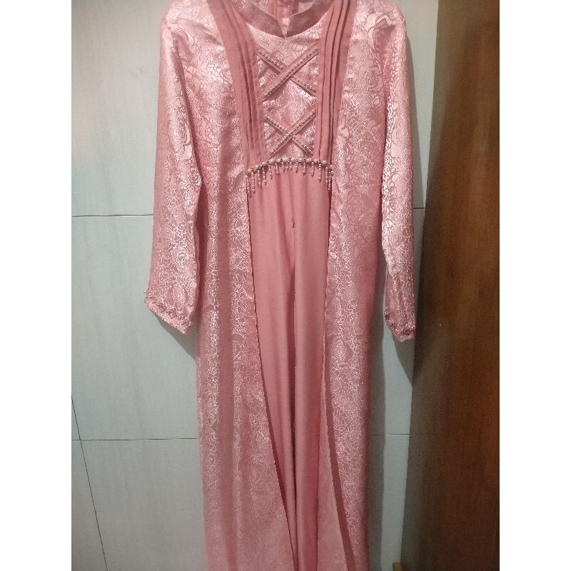 gamis pl lebaran kondangan brokat mewah