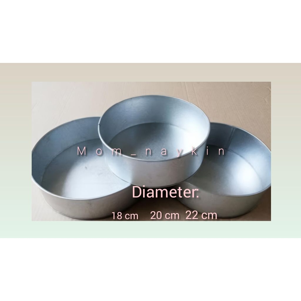 loyang kue bolu galvalum anti lengket/loyang bolu bulat