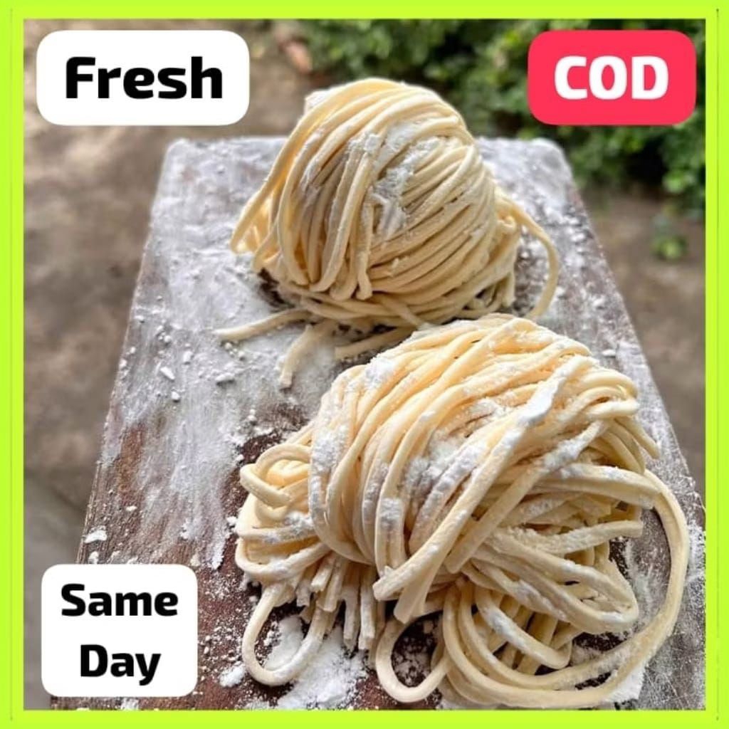 1 KG Mie Karet Mentah 20 Porsi / Mie Karet Jakarta / Mie Karet Telur Ayam/ Mie Kari/MieKaret/ Mie Ke