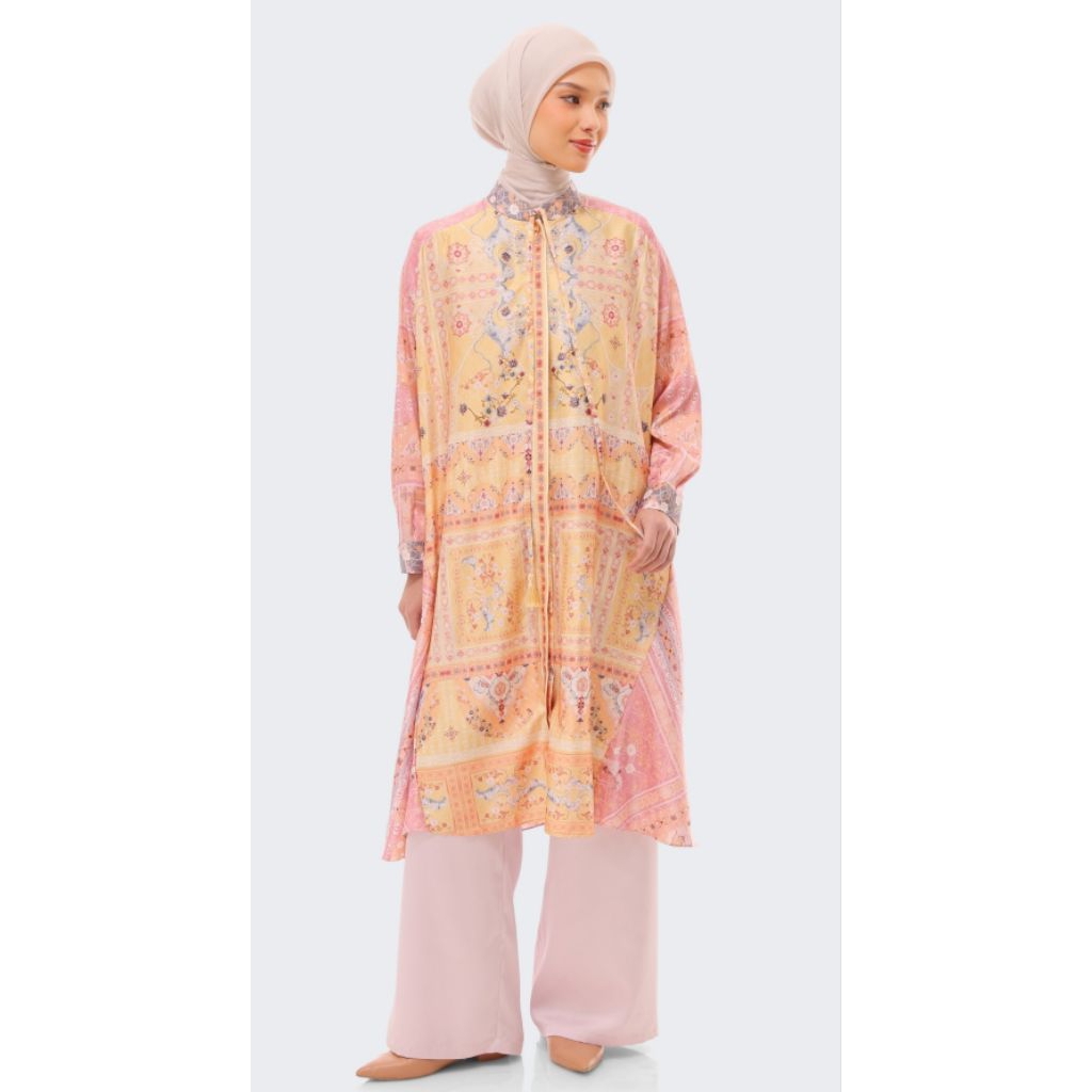 Saiba Dress Riamiranda Lentera Baju Lebaran RM Raya 2026 Ria Miranda Atasan Wanita Kemeja Tunik Blou