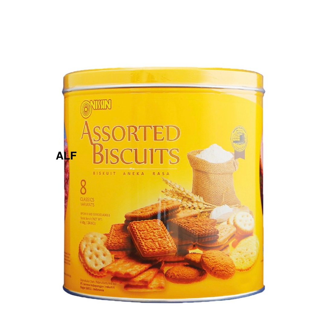 Nissin Assorted Biscuits Kaleng 650 gram