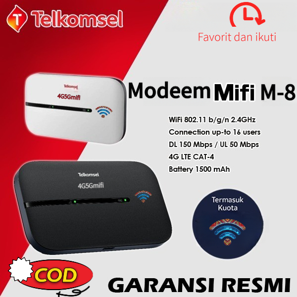 MIFI MODEM WIFI 4G UNLOCKOPERATOR Perdana / 150Mbps 4G/5G Portable Mobile WiFi USBMobile WiFi Modem 