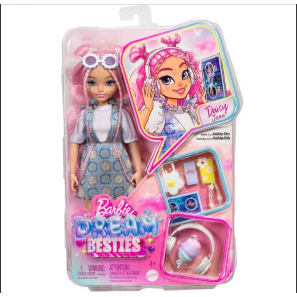 Boneka Barbie Mattel Doll Dream Besties Daisy Jean MTM Fashion Artikulasi Toy Anak Perempuan Kado Ul