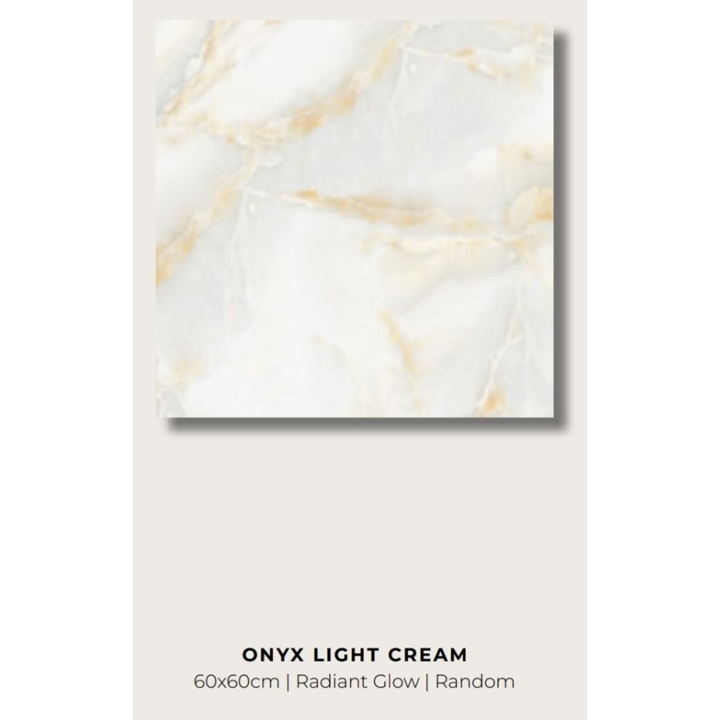 Granit Valentino Onyx Light Cream Onyx Gold 60×60 Radiant Glow