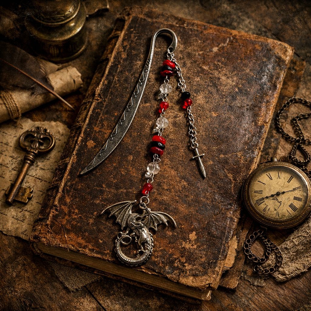 bookmark metal aesthetic/bookmark dragon/bookmark vintage/pembatas buku vintage/pembatas buku fantas