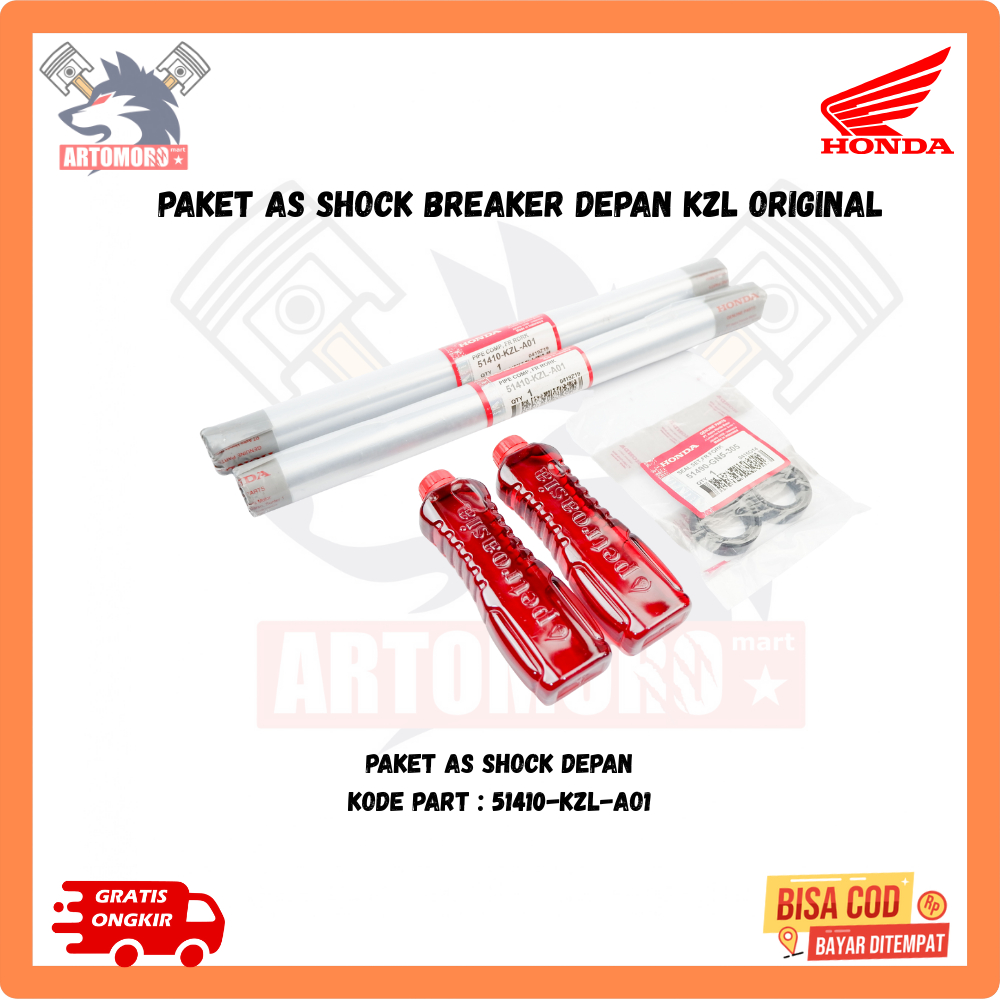 Ori sok depan motor beat Vario - Paket As Shock Sok Breaker Depan KZL original