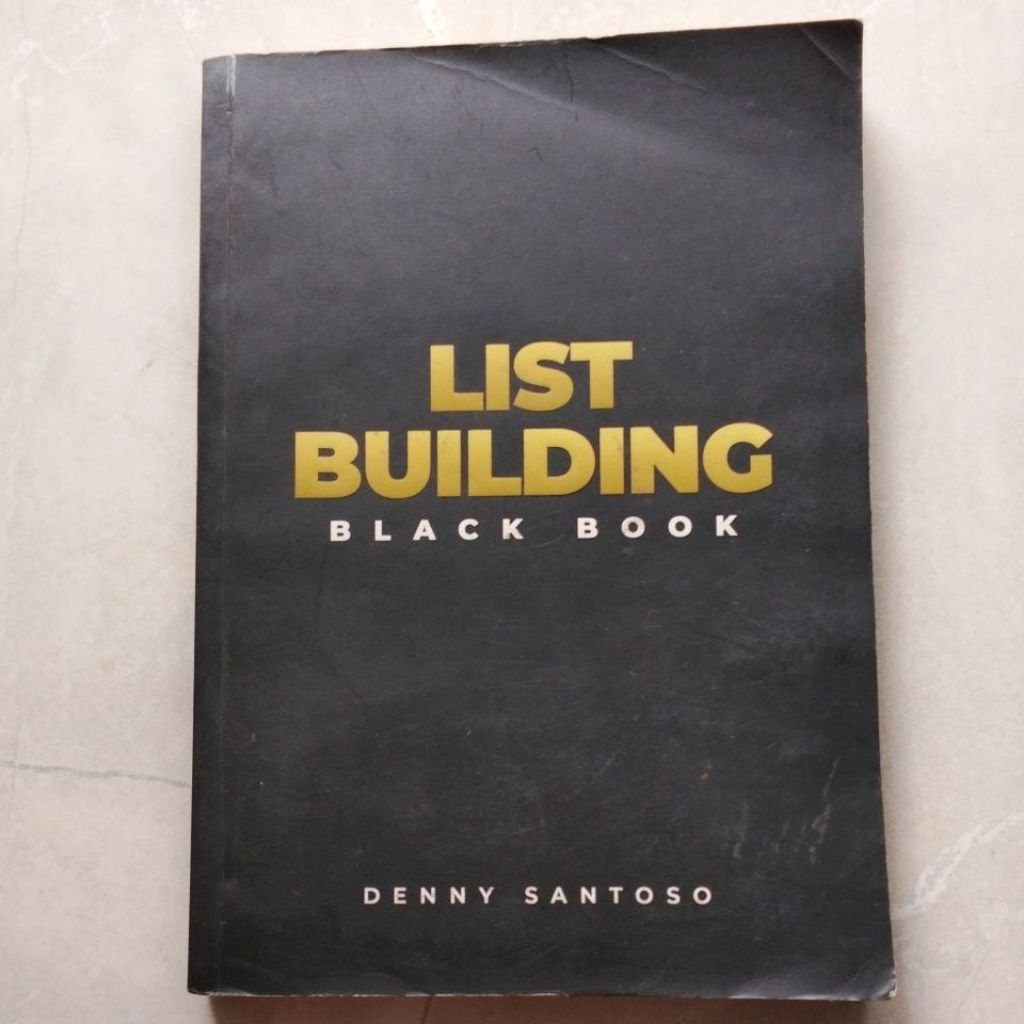 List Building Black Book ( ORI BEKAS ) #Denny Santoso