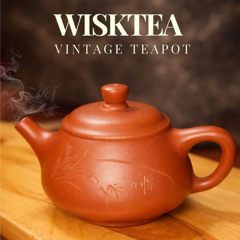 WiskTea YiXing Red Sands (ZhuNi) Clay Teapot | Teko Tanah Liat | No.7