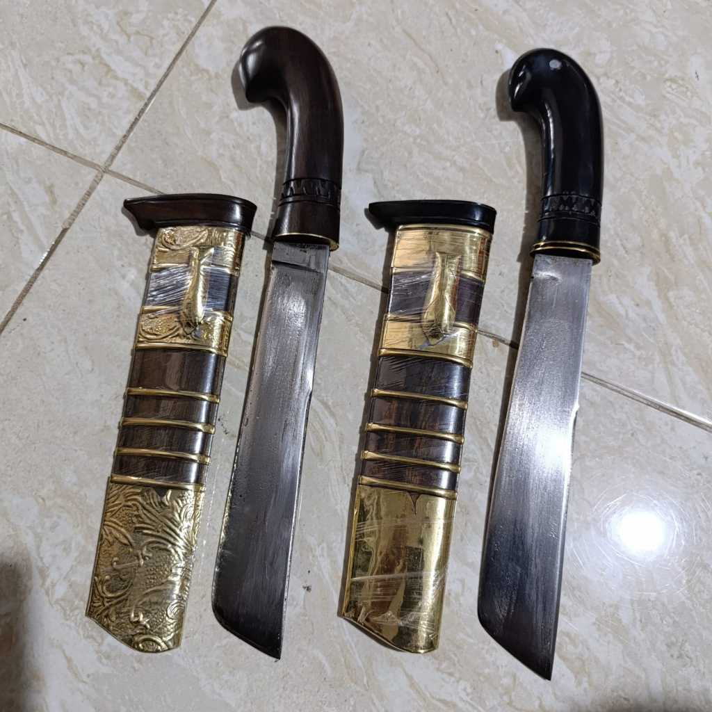 Gocil Kopak Golok Kerja Mini Asli Baja Handmade Cibatu
