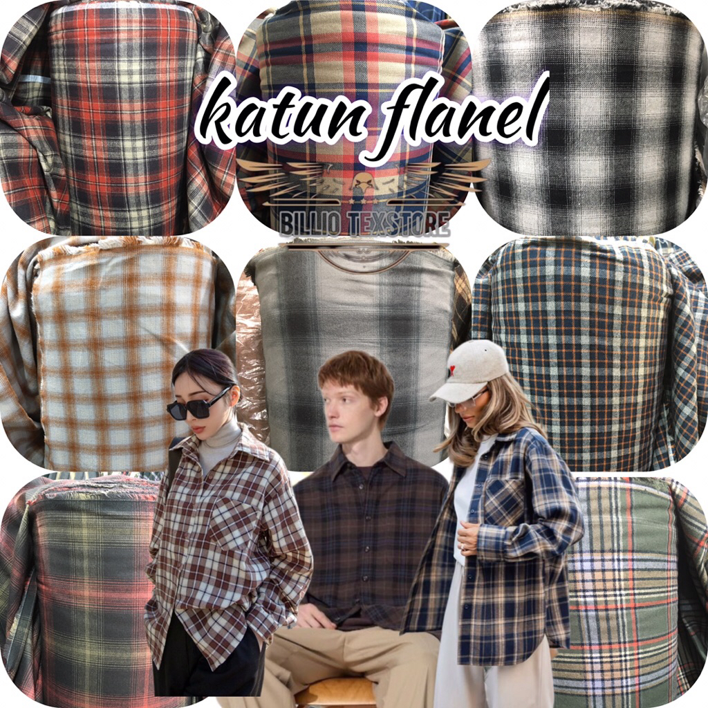 KAIN KATUN FLANEL | BAHAN KAIN KATUN FLANEL IMPORT PREMIUM