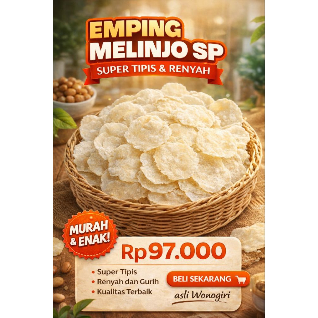 Emping Melinjo Mentah 1kg