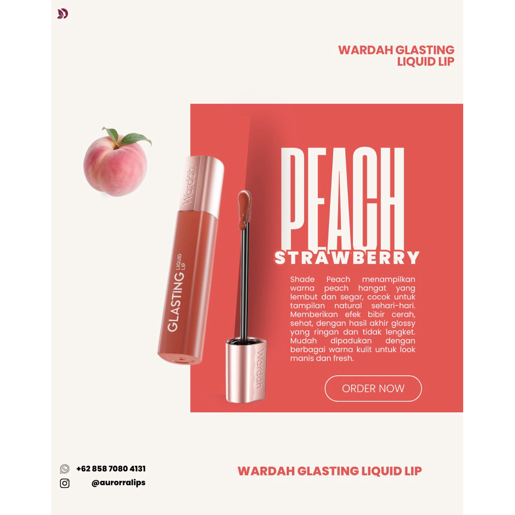 wardah glasting lip crem