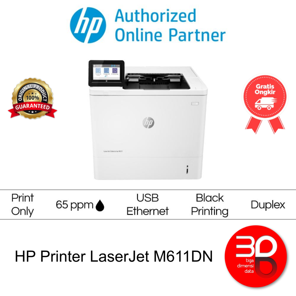 HP Printer LaserJet Enterprise M611DN Original [7PS84A]