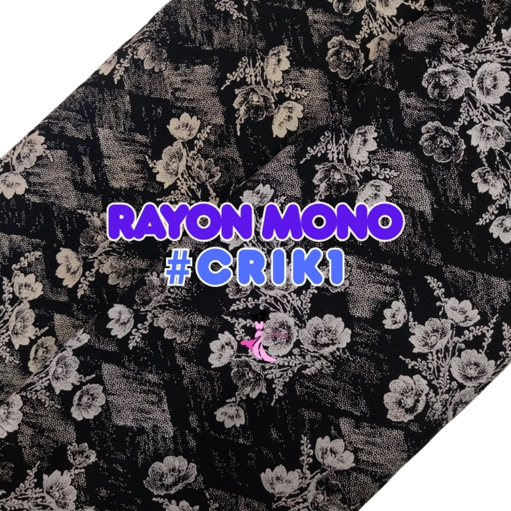 [CRIK] rayon monochrome / viscose monochrome / rayon viscose premium / kain rayon / kain viscose pre