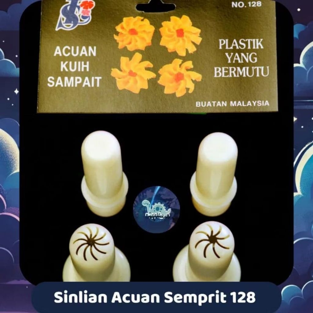 Cetakan Semprit - Cetakan Sinlian 128 Cetakan Kue Semprit Bunga