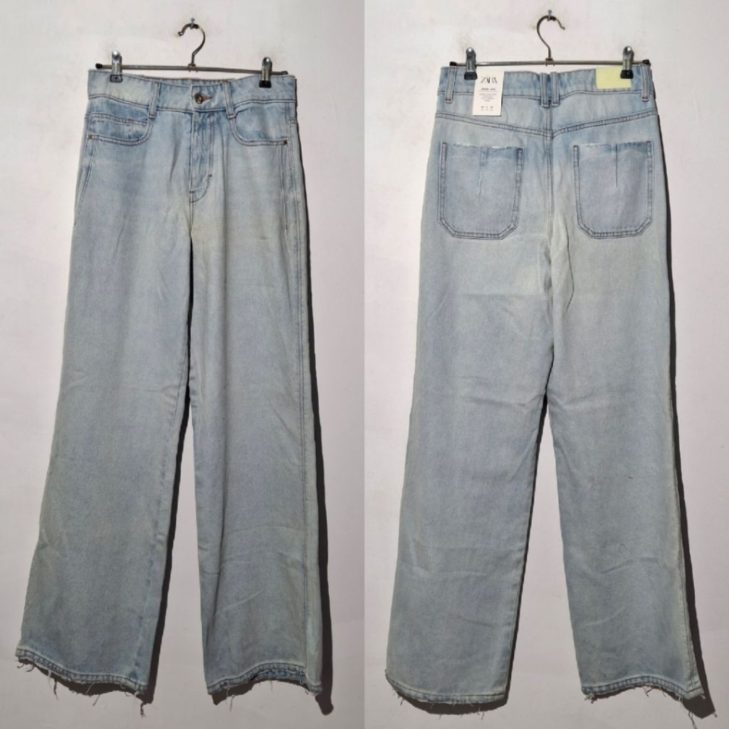 ZARA CELANA SUPER HIGH RISE WIDE LEG FULL LENGTH RIGID BARU ASLI ORIGINAL