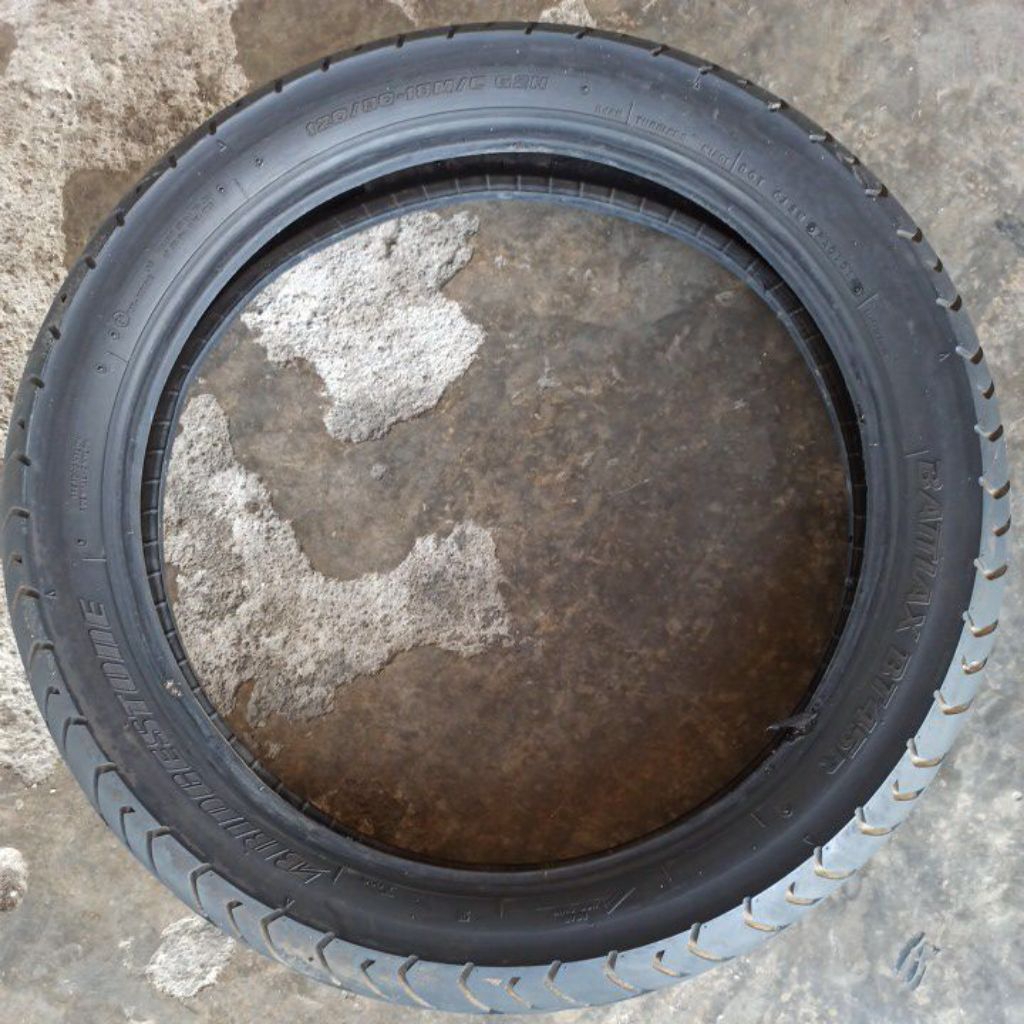 Ban second tebal brigestone battlax bt45 ukuran 120/80 ring 18