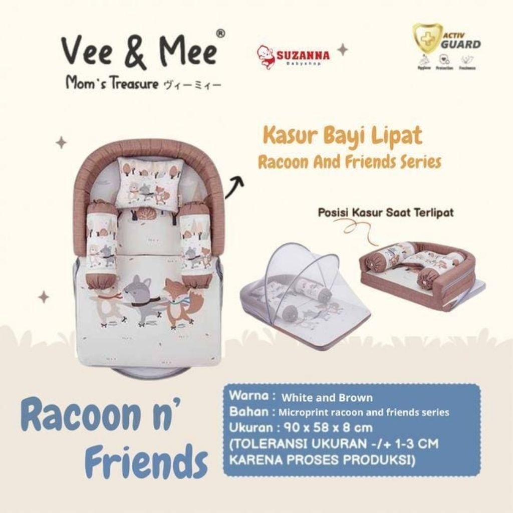 Vee mee VMK 1051/Raccon seriesVee & Mee Kasur Bayi Lipat
