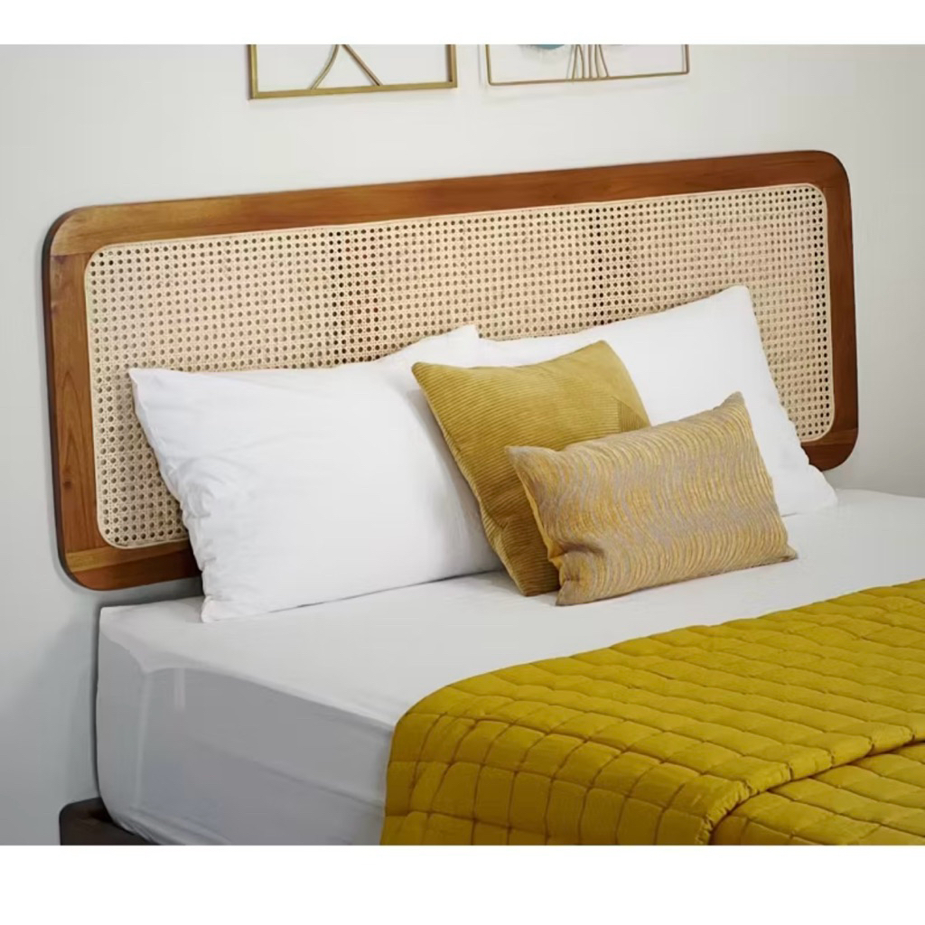headboard sandaran rotan jati nb