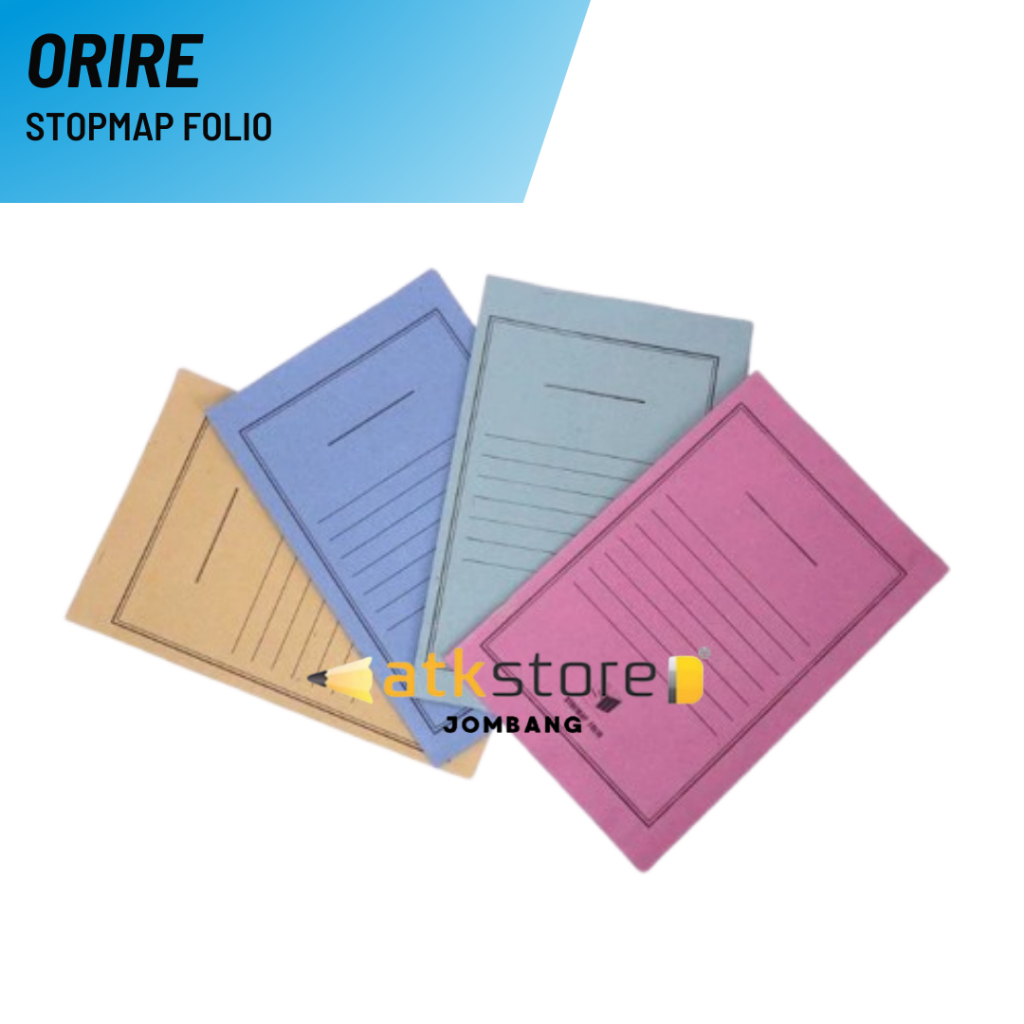 (PACK) Stopmap Kertas Folio 1 Pack isi 50 Pcs/ Map Kertas Orire
