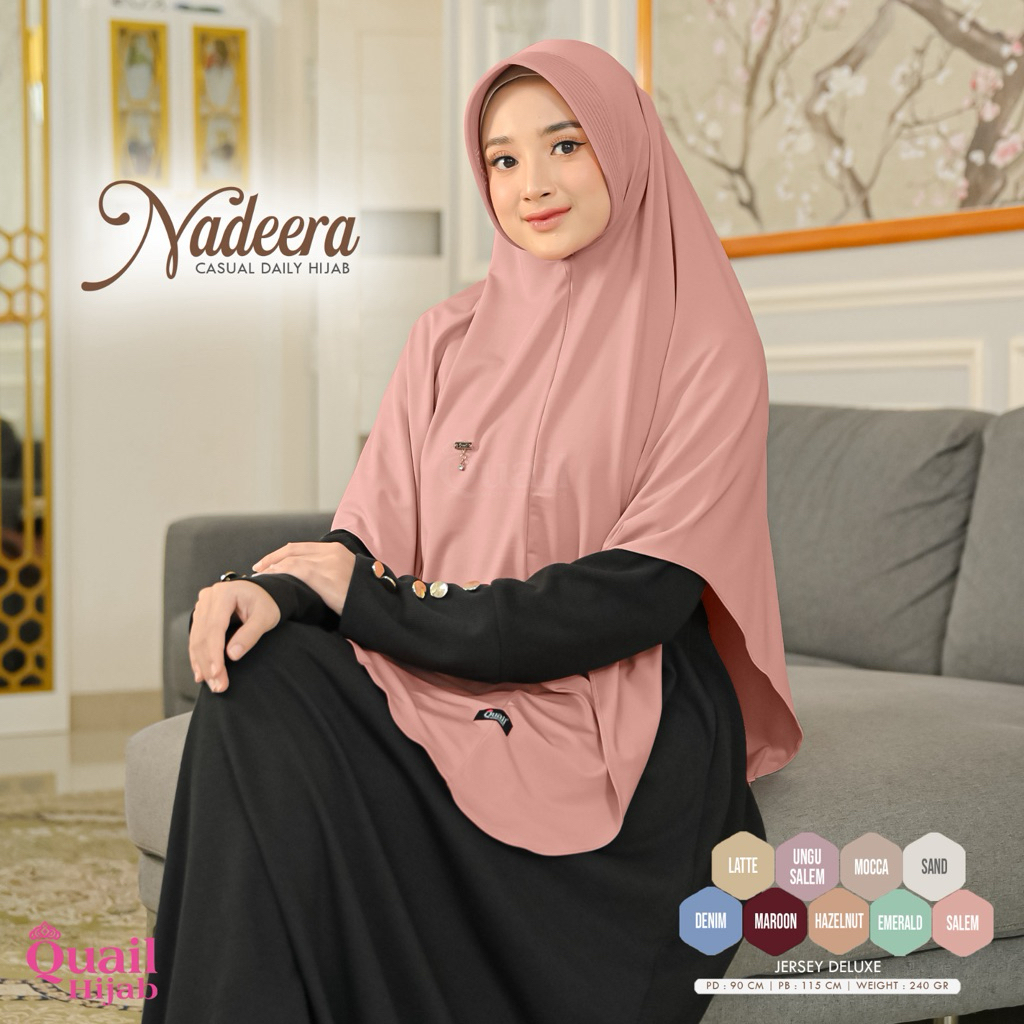 Quail Hijab - NADEERA DAILY HIJAB INSTAN ORI QUAIL JERSEY PREMIUM