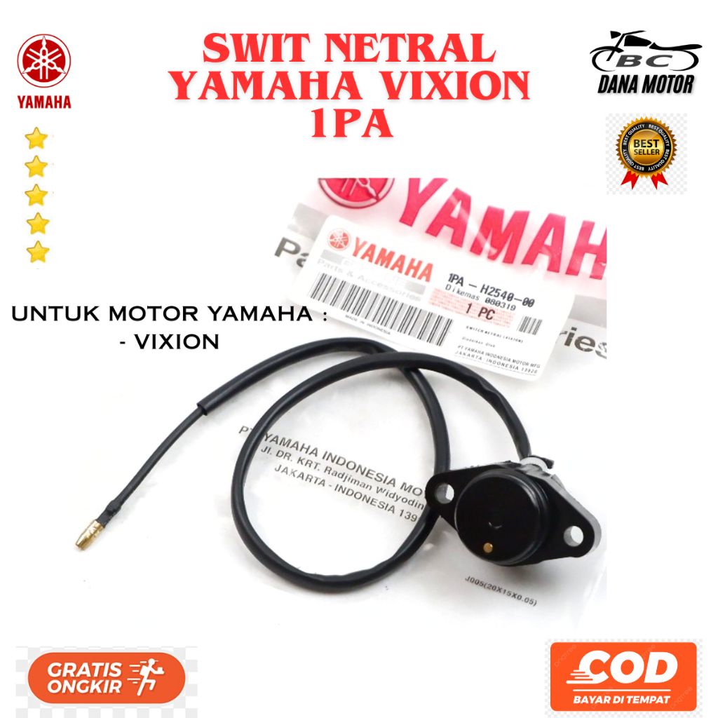Swit Netral Vixion Ori / Switch Sensor Gigi Netral Yamaha Vixion Original Premium - 1PA-H2540-00
