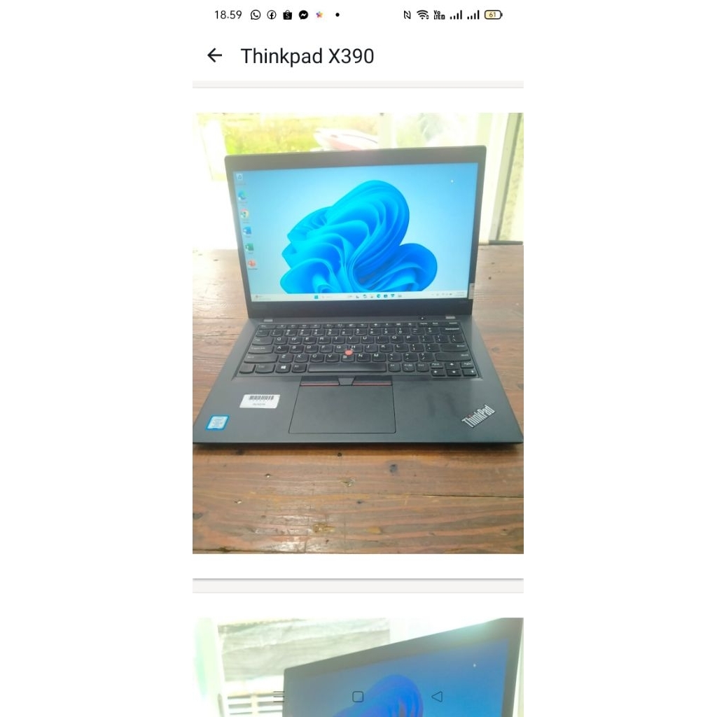 laptop Lenovo Thinkpad x390 core i5