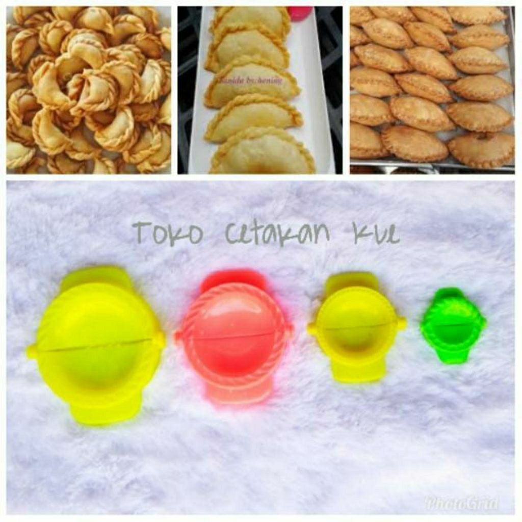 cetakan pastel cireng plastik ukuran mini sedang besar jumbo