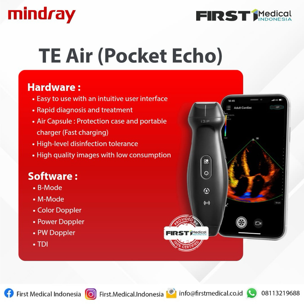 USG Handheld USG Wireless Pocket Echo Mindray TE Air i3P