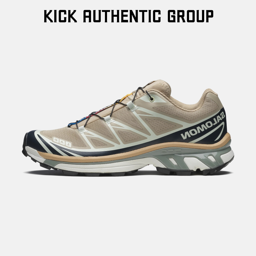 Sneakers Pria Wanita Salomon XT-6 Oxford Tan Original