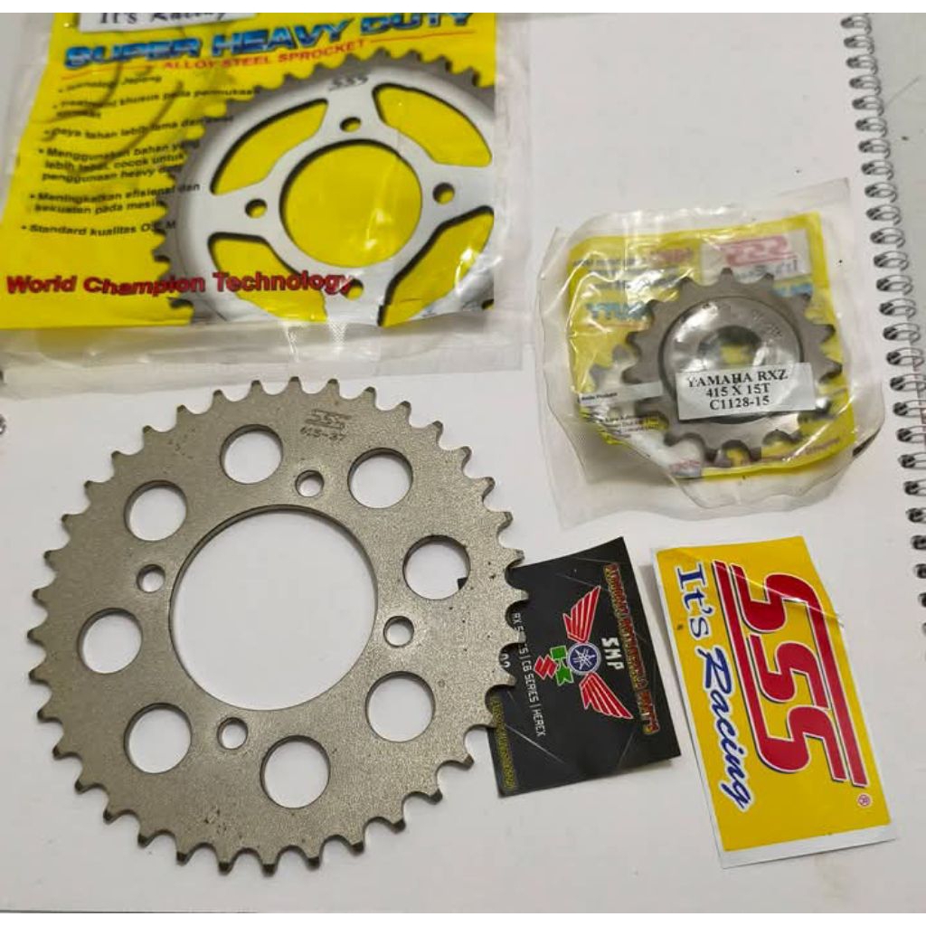 Gir SSS 415 depan 15 dan belakang 37 Yamaha RXK RX King RXS RXZ RZR YT115.