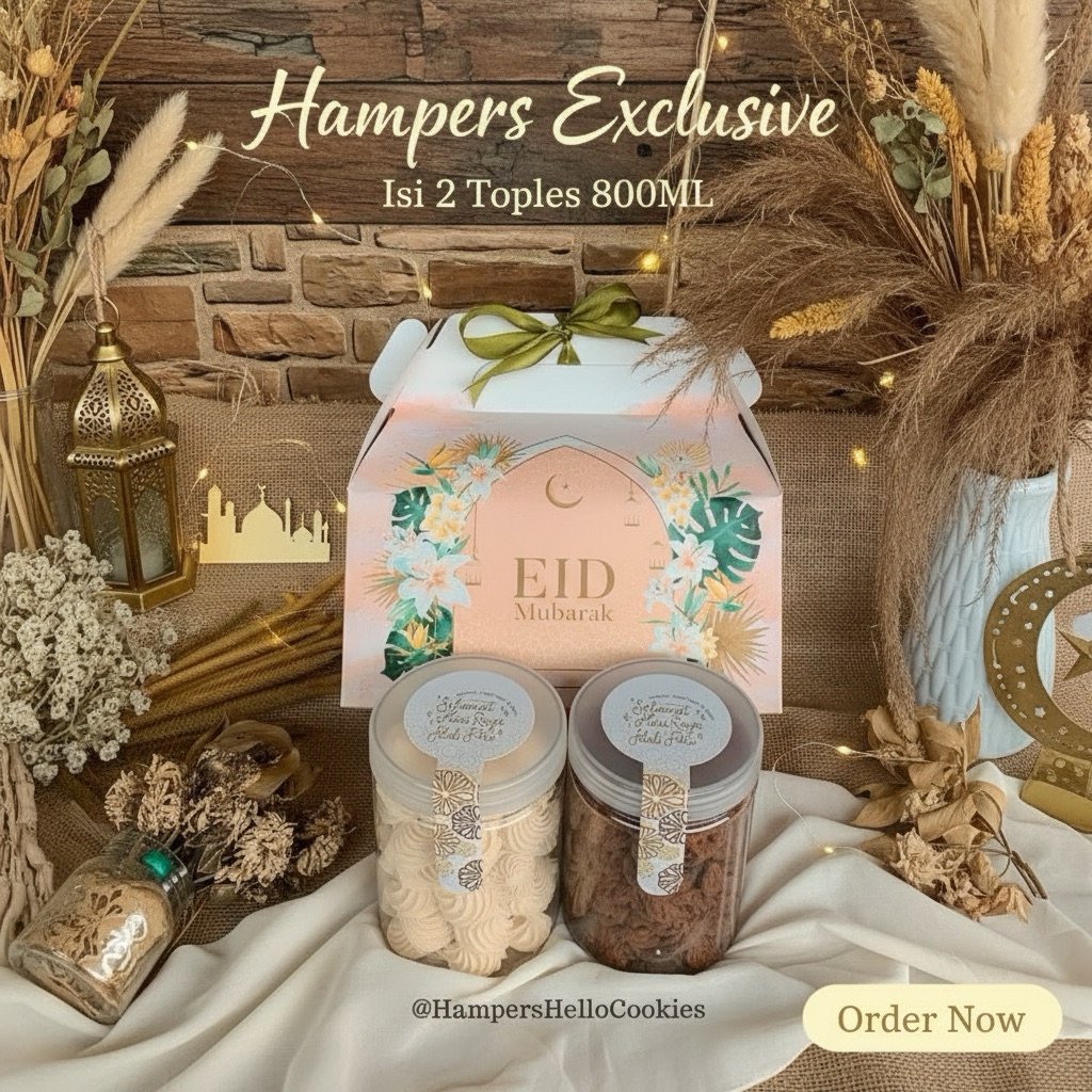 COOKIES HAMPERS PREMIUM/COOKIES DOUBLE CHOCO//HAMPERS NATAL/HAMPERS LEBARAN/COOKIES CHOCOCIP KEMASAN