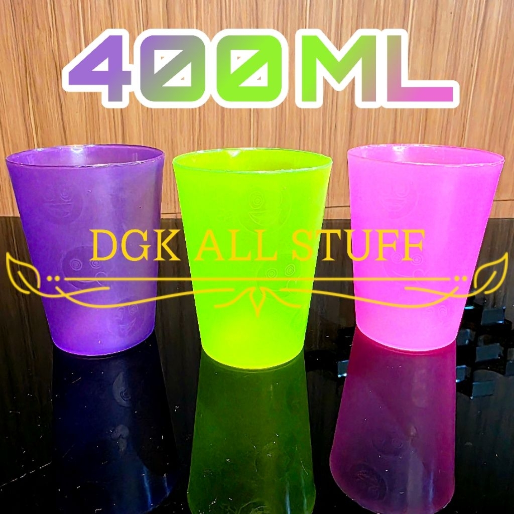 Gelas Cangkir Cup Mug Plastik Kecil Minum Air Kopi Teh Cafe Kafe Warung Hadiah Souvenir Suvenir Acar