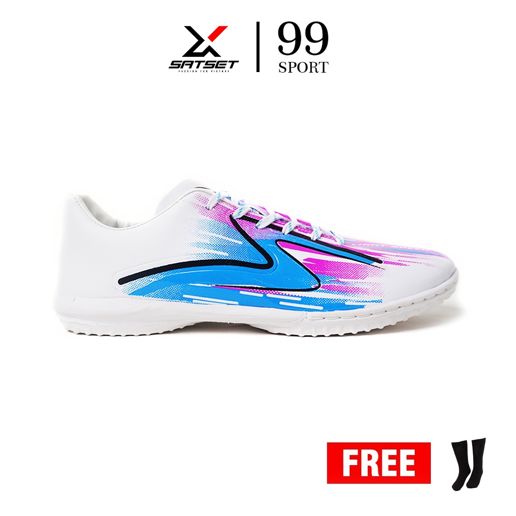 Sepatu Futsal Specs Lightspeed reborn META XR Biru Pink